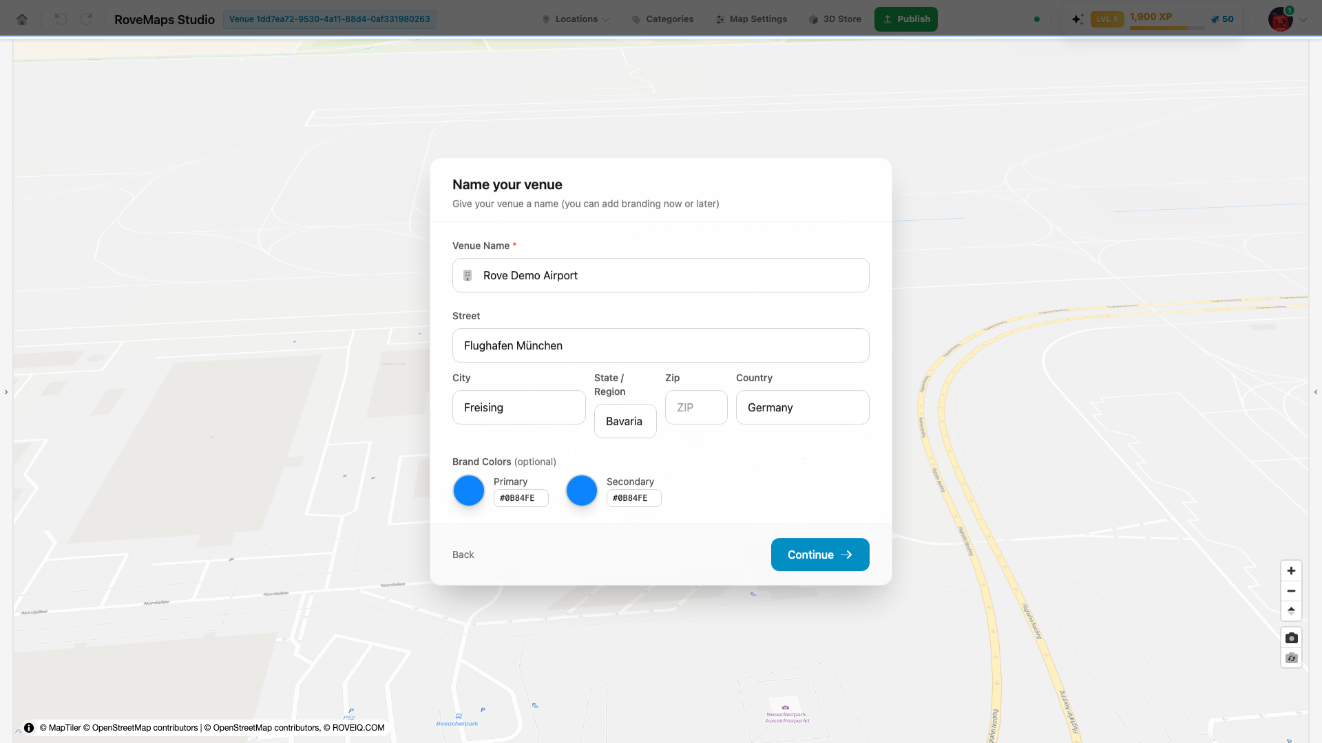 Confirm the name and address — both are pre-filled for you.