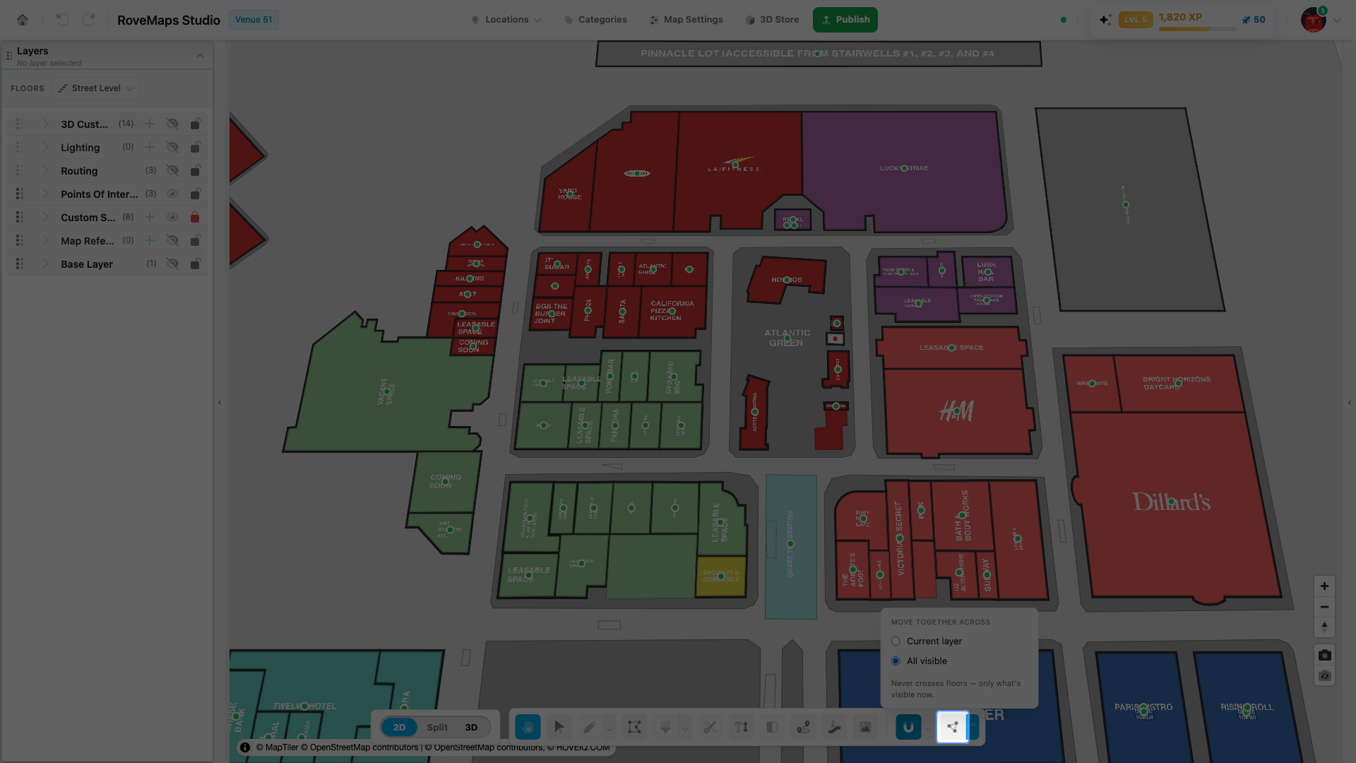 Click the toggle again to turn Move together off — vertex edits then affect only the shape you edit.